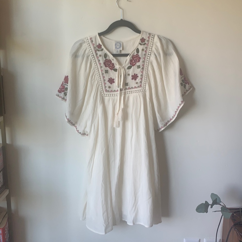 Francesca’s Blue River Floral Boho Dress